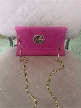 GG fuschia crossbody/clutch bag